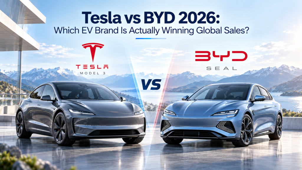 Tesla vs BYD 2026 Global EV Sales