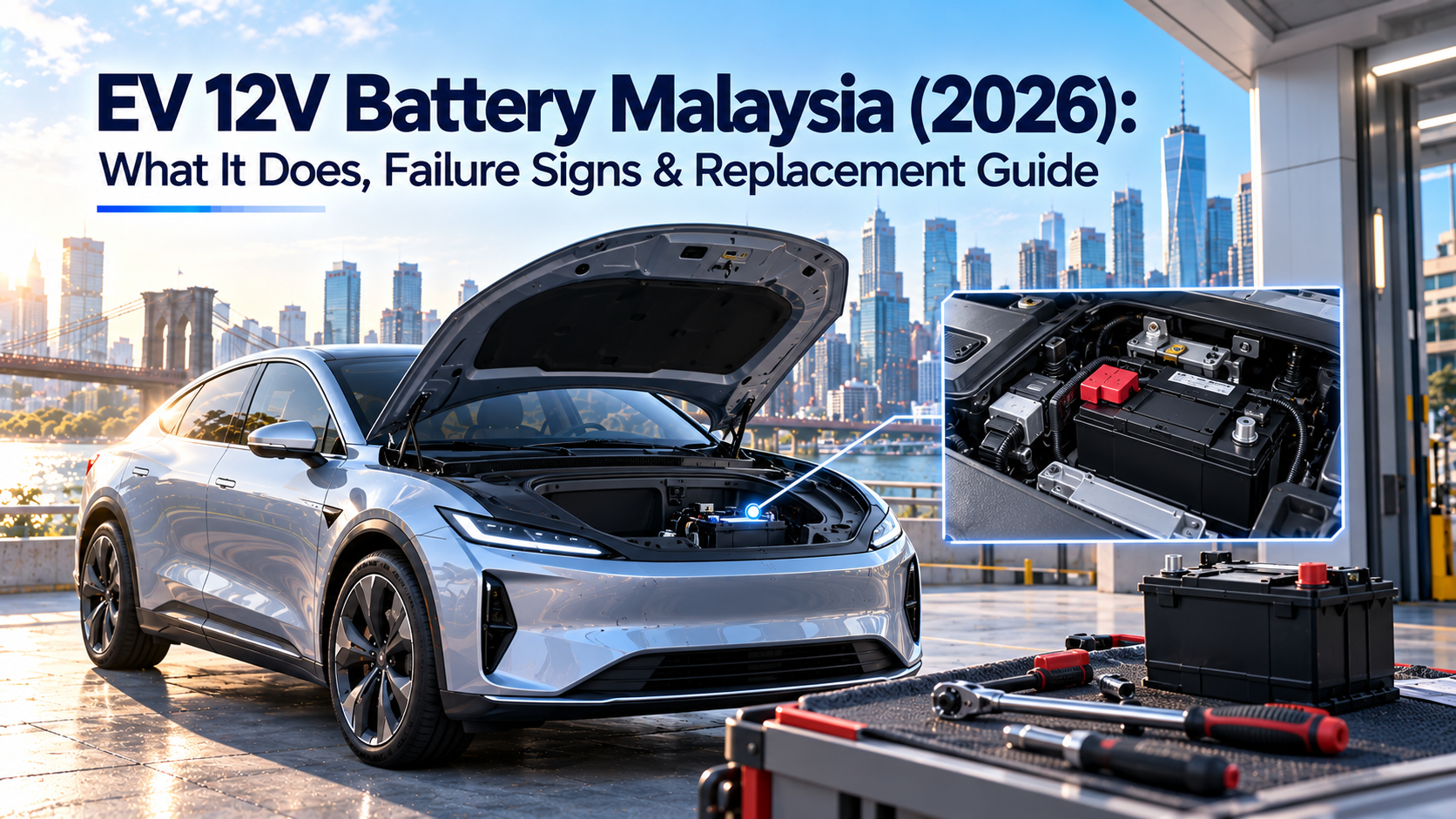 EV 12V Battery Malaysia (2026): What It Does, Failure Signs & Replacement Guide